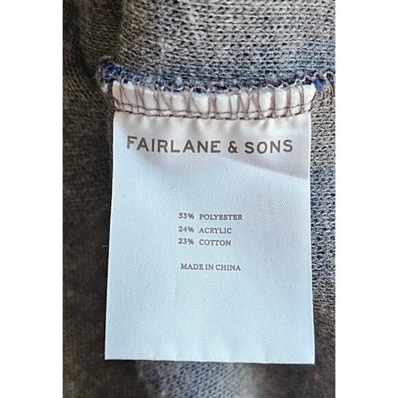 FAIRLANE & SONS Quarter Zip Pullover Blue Stretch Sweater Mens Sz XL - Picture 3 of 7